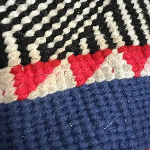 Woven Sisal Crossbody Shoulder Bag Womens Handmade Leather Strap Boho Southwest - Picture 6 of 12